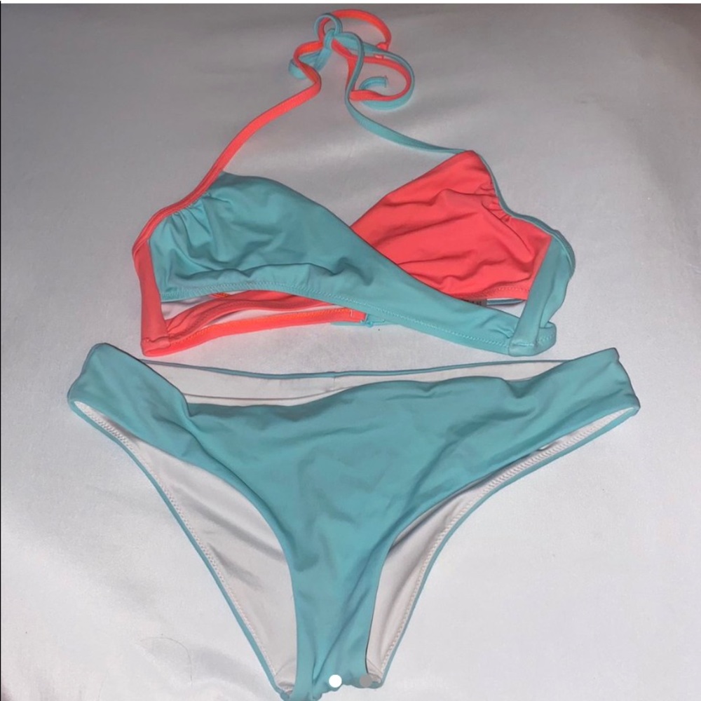 PINK swimsuit bikini set